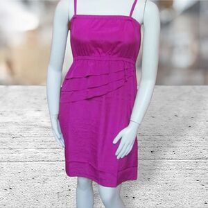 Mark Pink High Waist Knee Length Dress